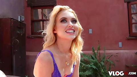 Two girls get their pussies fucked by three-up