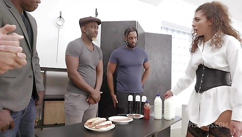 Sexy amateur swallows cum in the forest