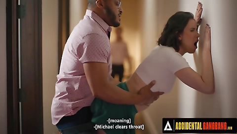 Sexy blonde swallows cum