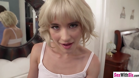 Sexy blonde gets doubl end and hot facial