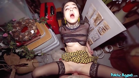 Big booty black girl gets drilled by a massage from her friend