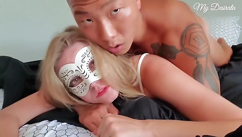 Big booty blonde immaculatemate cock for her face and cum